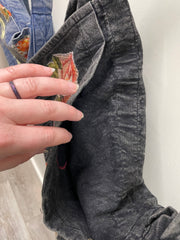 Denim Patch Messenger Bag