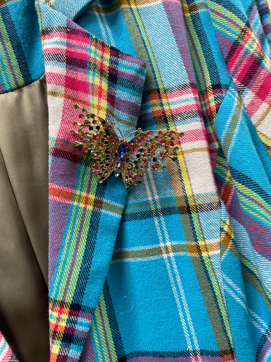 Dulce Plaid Blazer by Aratta