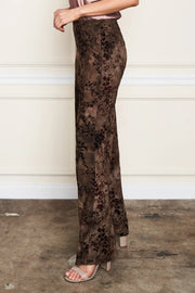 Flocked Velvet Palazzo Pant by Paparazzi
