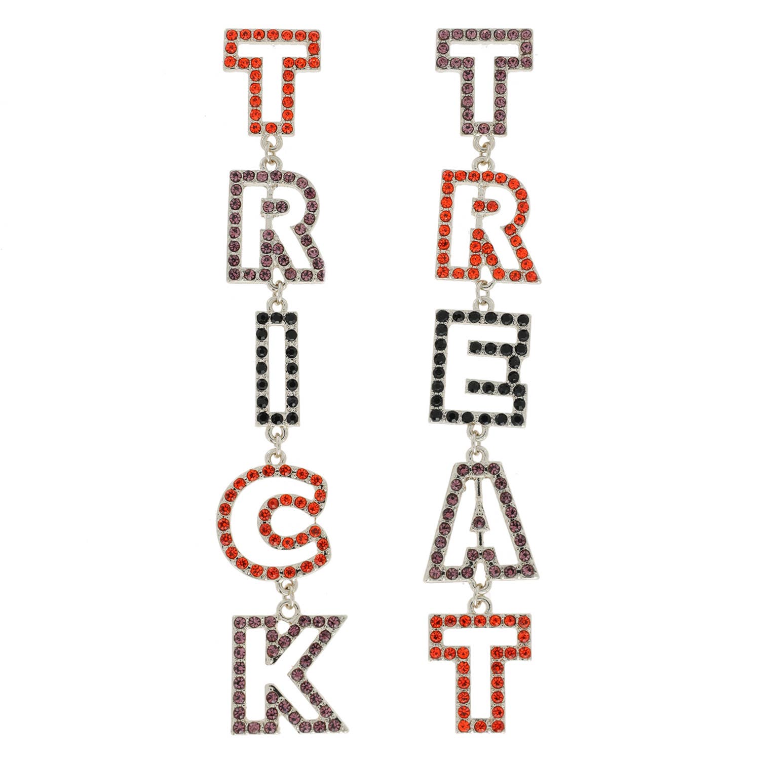 Halloween Trick or Treat Dangle Earrings