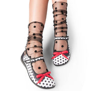 Mesh Polka Dot Socks by Hot Chocolate - Robin Boutique
