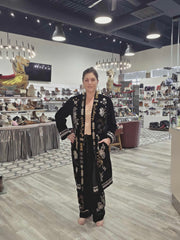 Velvet Embroidered Duster by Paparazzi