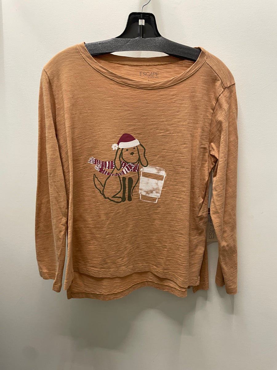 Destination Puppy Step Hem Boxy Tee by Escape