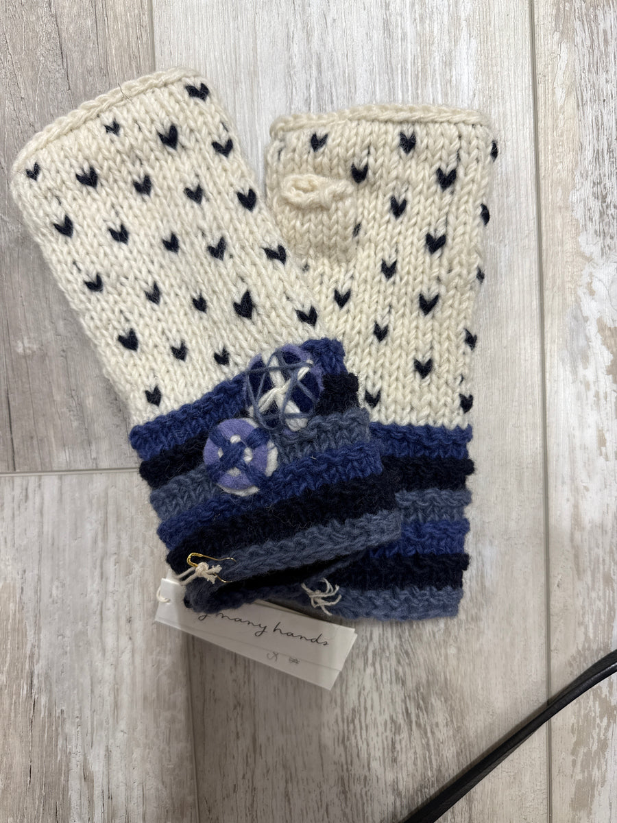 Sadie Knit Handwarmers or Mittens By Many Hands