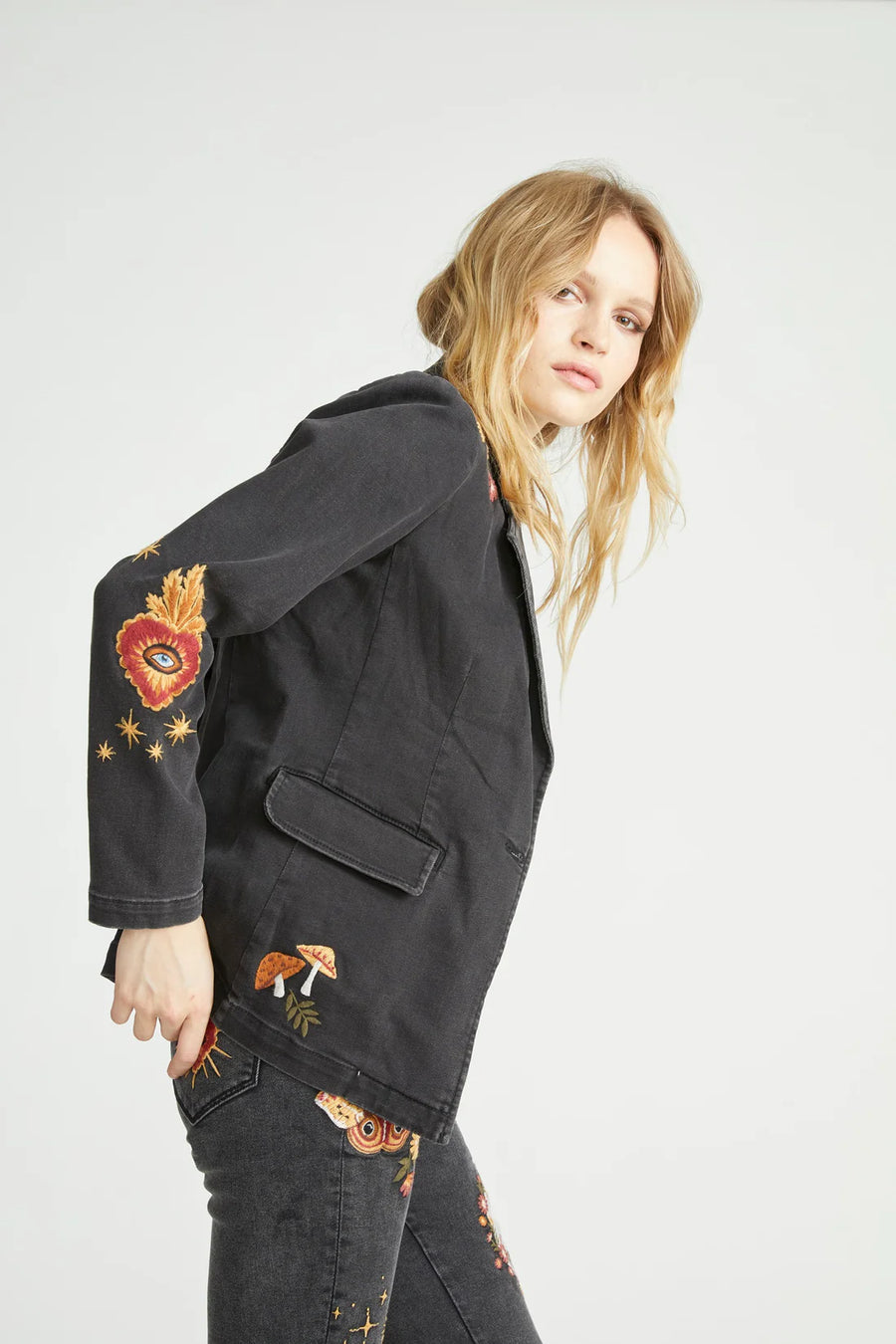 Hallucination Denim Jacket by Driftwood