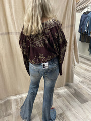 IPNG Design Boho Crop Kimonita in Printed Western