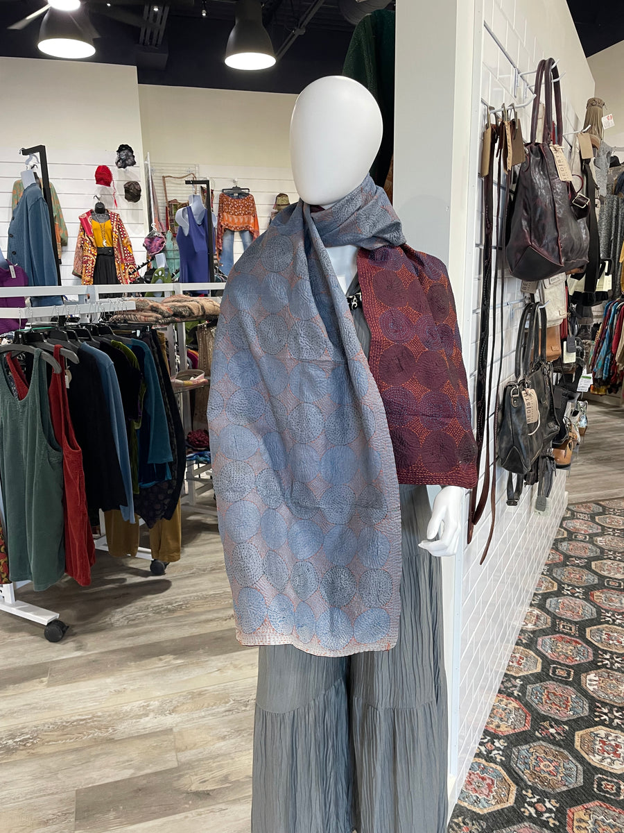 Silk Kantha Scarf #5010 by Robin