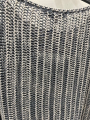 Oversized Crochet Pocket Top