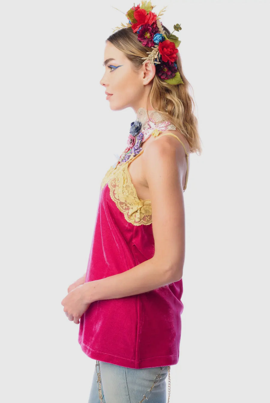 Beaded Velvet Dreams Cami by Aratta