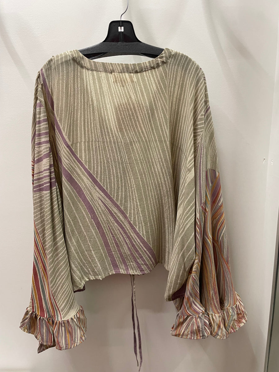 Bell Sleeve Butterfly Top #116 by Kantha Bae