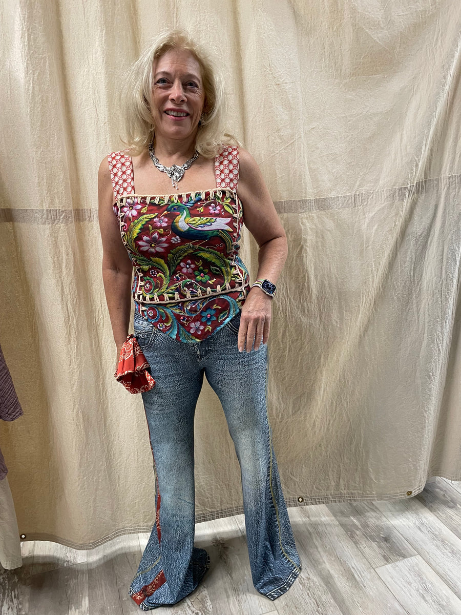 Make Me Boho Peacock Tank by IPNG Design