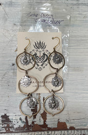 Sacre Coeur Chandelier Earrings by Tara Gasparian