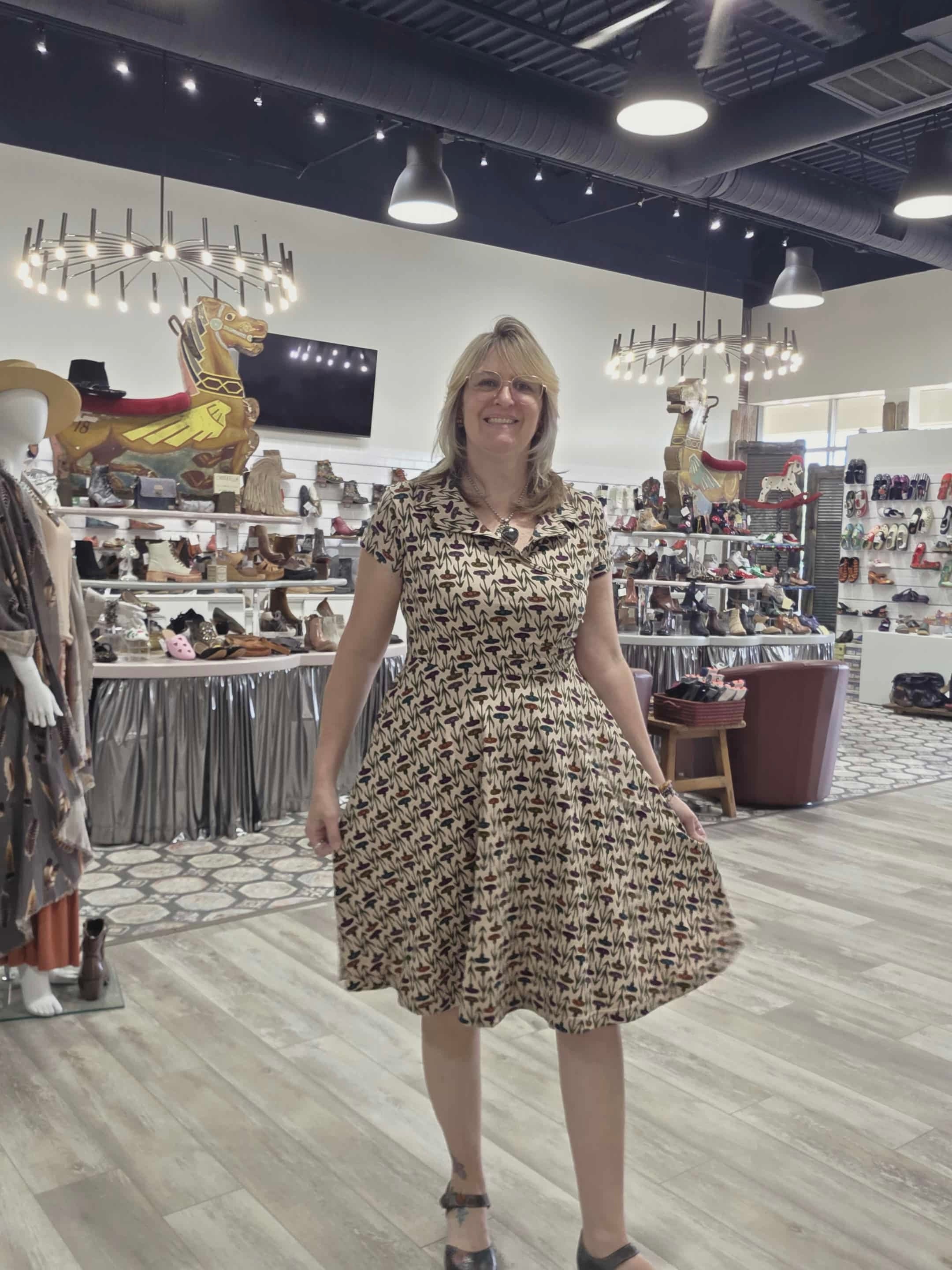 Bedford Dress in Thistle Print by Effie's Heart