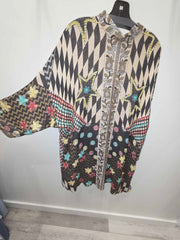 Harlequin Embroidered Reversible Tapestry Jacket