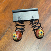 Springy Ball Drop Earrings by Jeff Lieb