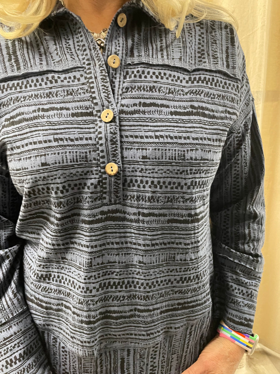 Stripe Seaside Pullover by Escape Robin Boutique