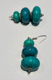 Copal Triple Stacked Earrings