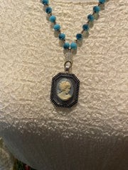 Framed Cameo Necklace by Gina