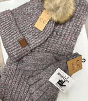 C.C. Beanie Classic Ribbed Fingerless Gloves w/ Touch Fingertips Robin Boutique