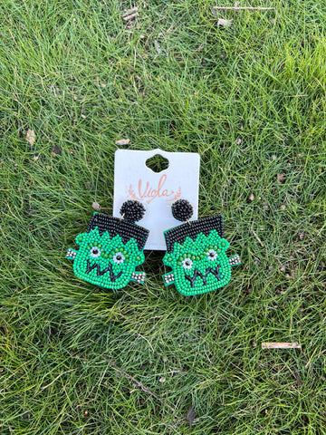 Beaded Frankenstein Earrings - Robin Boutique-Boutique 