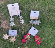 Winter Snowflake Earrings - Robin Boutique-Boutique 