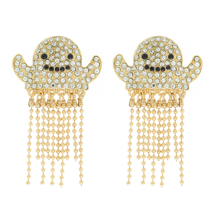 Halloween Ghost Fringe Earrings Robin Boutique