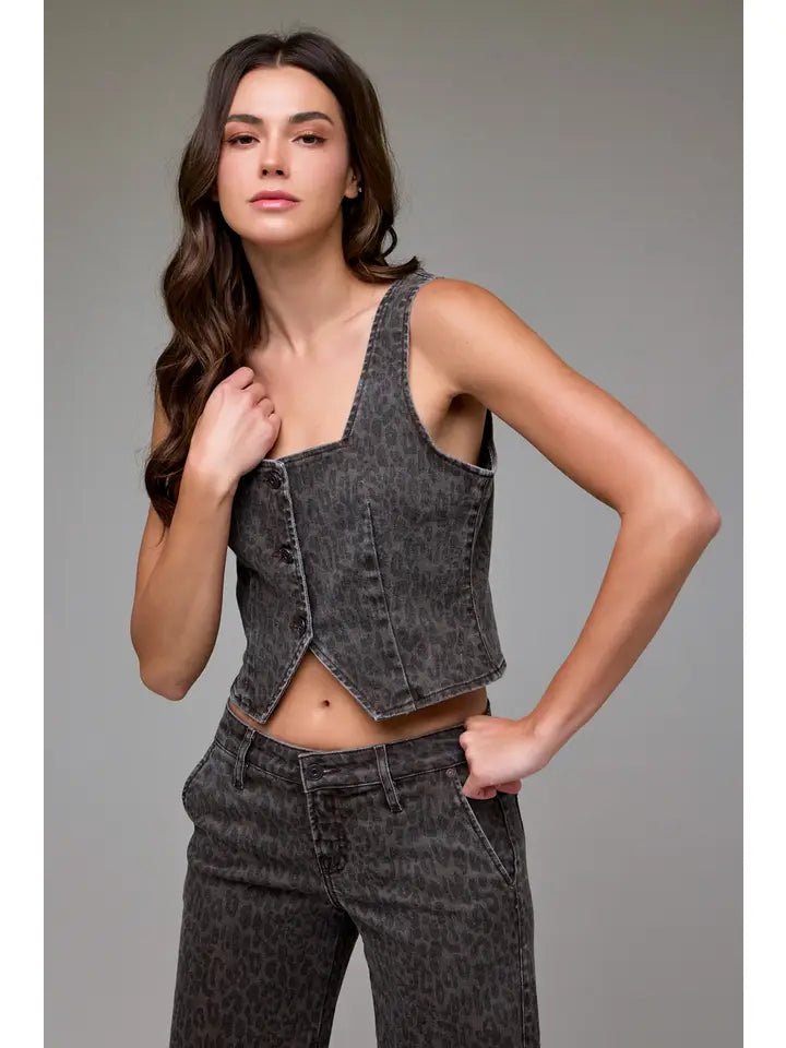 Cheetah Vest by Hidden Jeans
