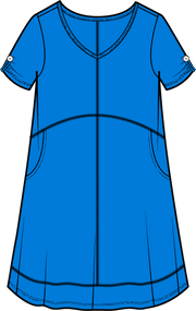 Cotton Slub Bistro Dress by Escape