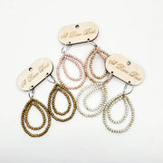 Pink Teakwood Earrings