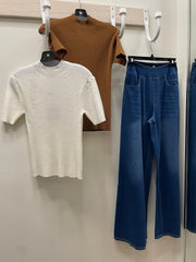 Wide Leg Pull On Ultra Stretch Jean by Compli K