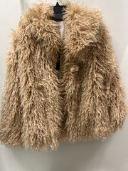 Mongolian Fur Jacket in Beige