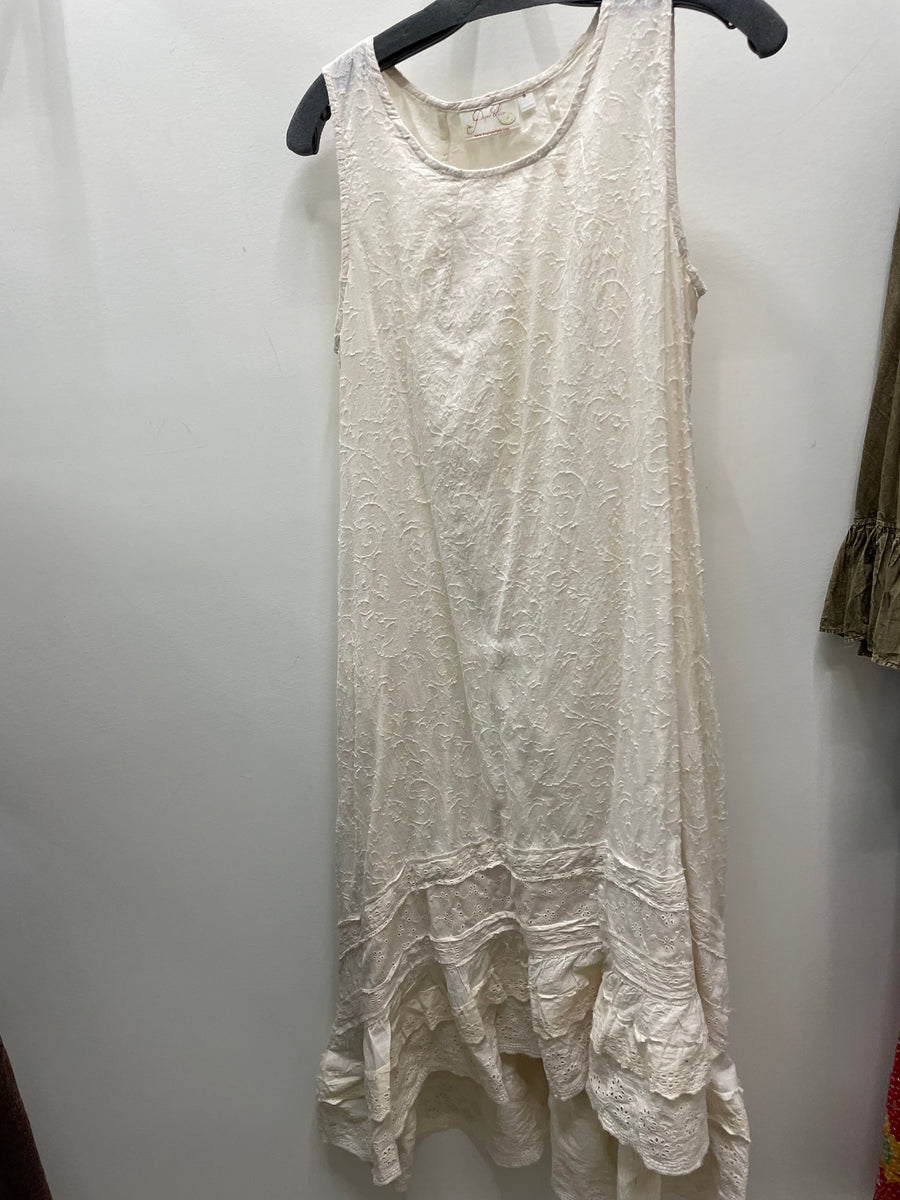 Textured Ruffle Dress