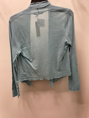 Open Front Cotton Mesh Cardigan