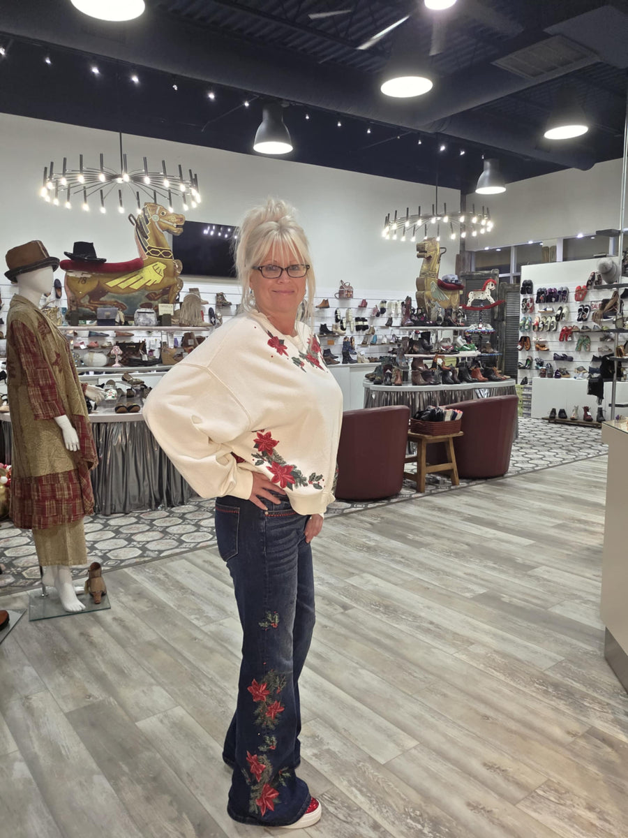 Farrah Jean in Poinsetia by Driftwood