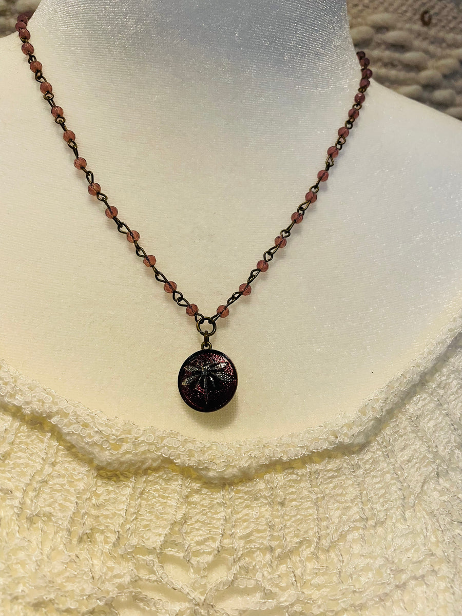 Mini Dragonfly Necklace by Gina