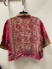 Kantha Clarity Crop Button Down #225 by Kantha Bae