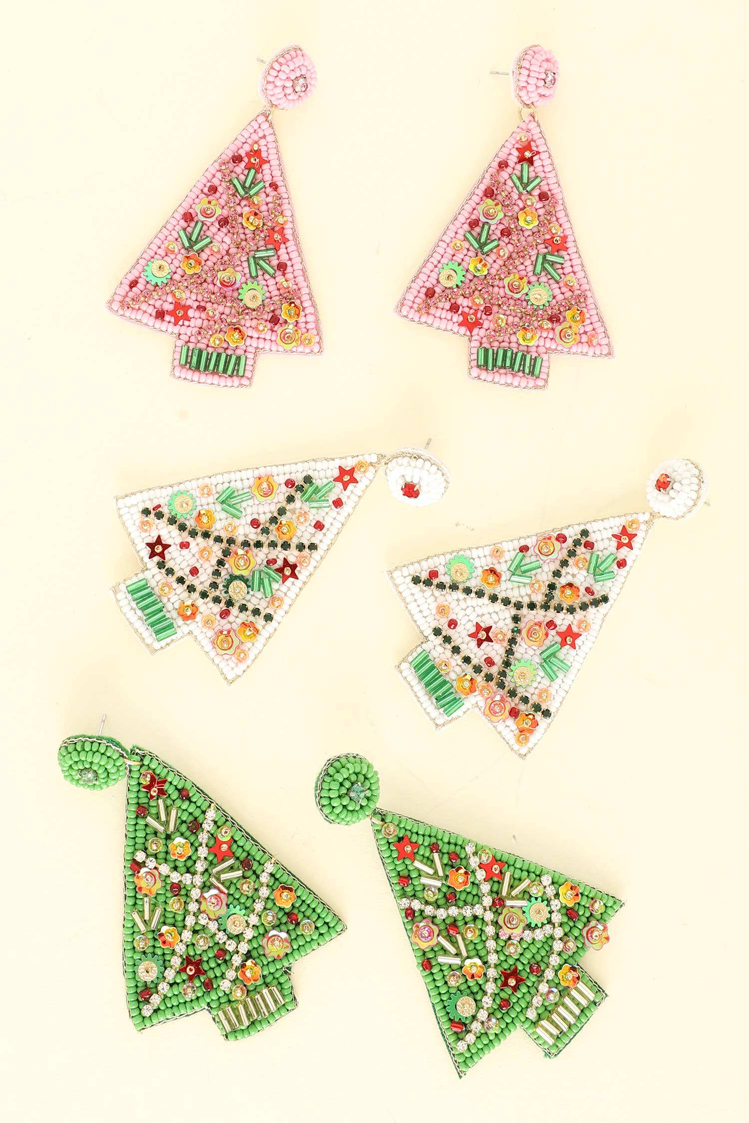 Christmas Tree Jeweled Post Earrings Robin Boutique