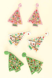 Christmas Tree Jeweled Post Earrings Robin Boutique