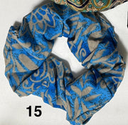 Nepalese Silk Scrunchie Hair Bands Robin Boutique