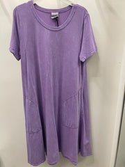 Vintage Wash Tee Shirt Dress by Doodles