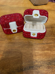 Rhinestone Travel Ring Case