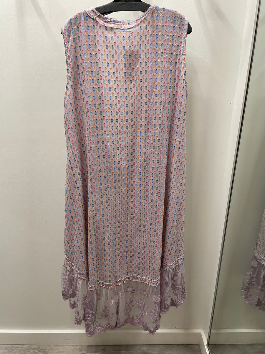 Long Ruffle Vest by The Paper Lace