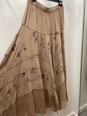 Renaissance Embroidered Maxi Skirt