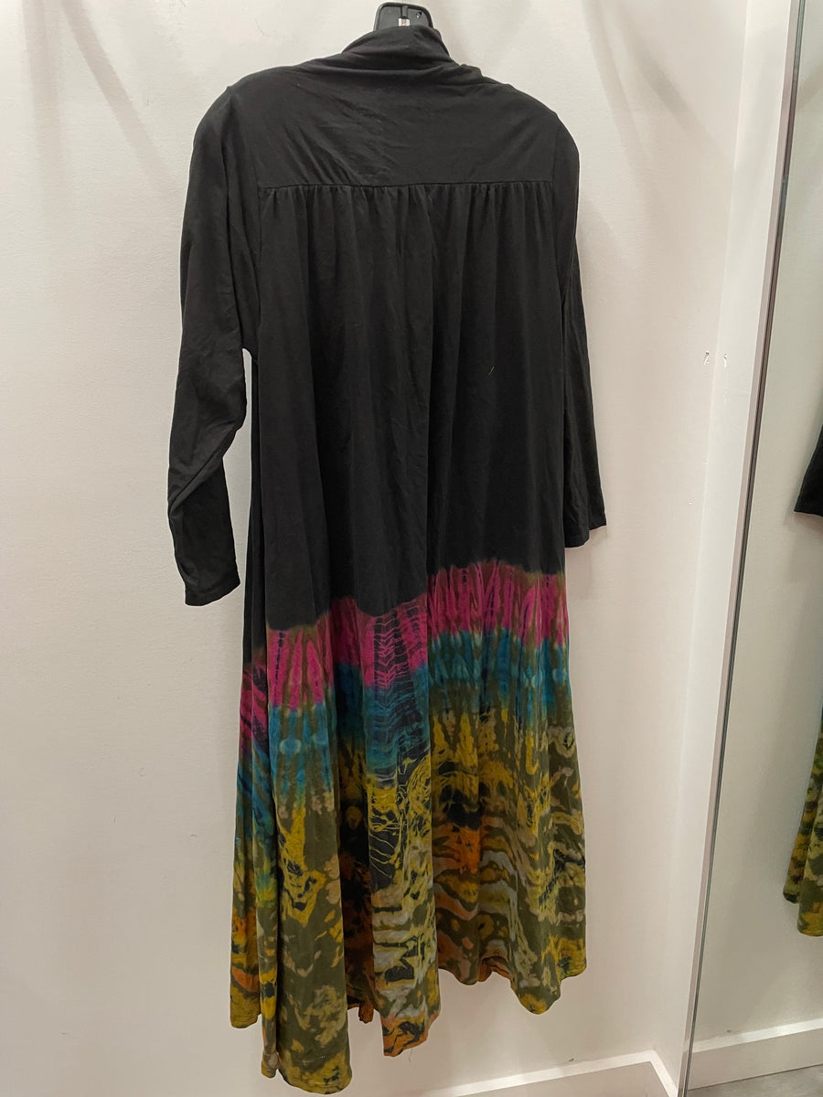 Tie Dye Cotton Duster Jacket