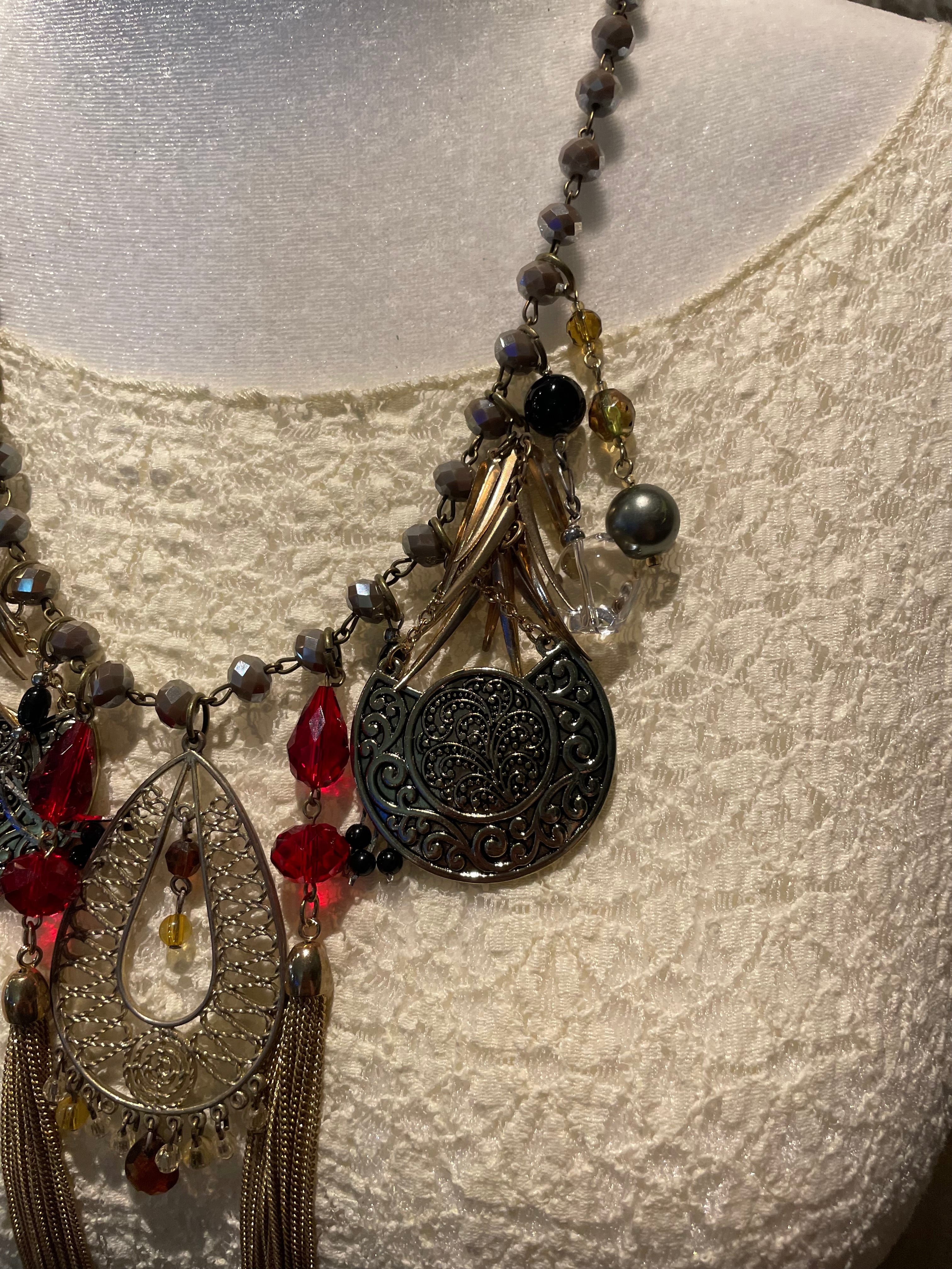 Boho Tassel Necklace by Gina