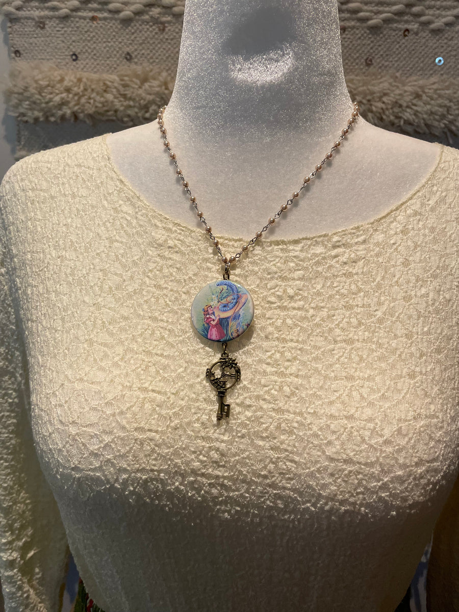 Mr. Caterpillar Button Necklaces by Gina