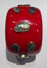 Mother of Pearl Inlay Copal Bangle