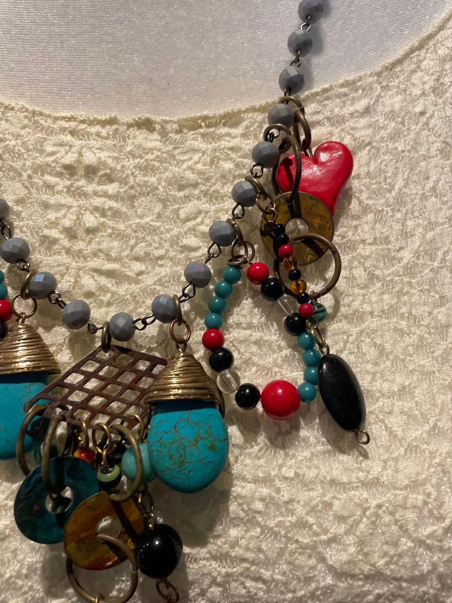 Boho Heart Necklace by Gina