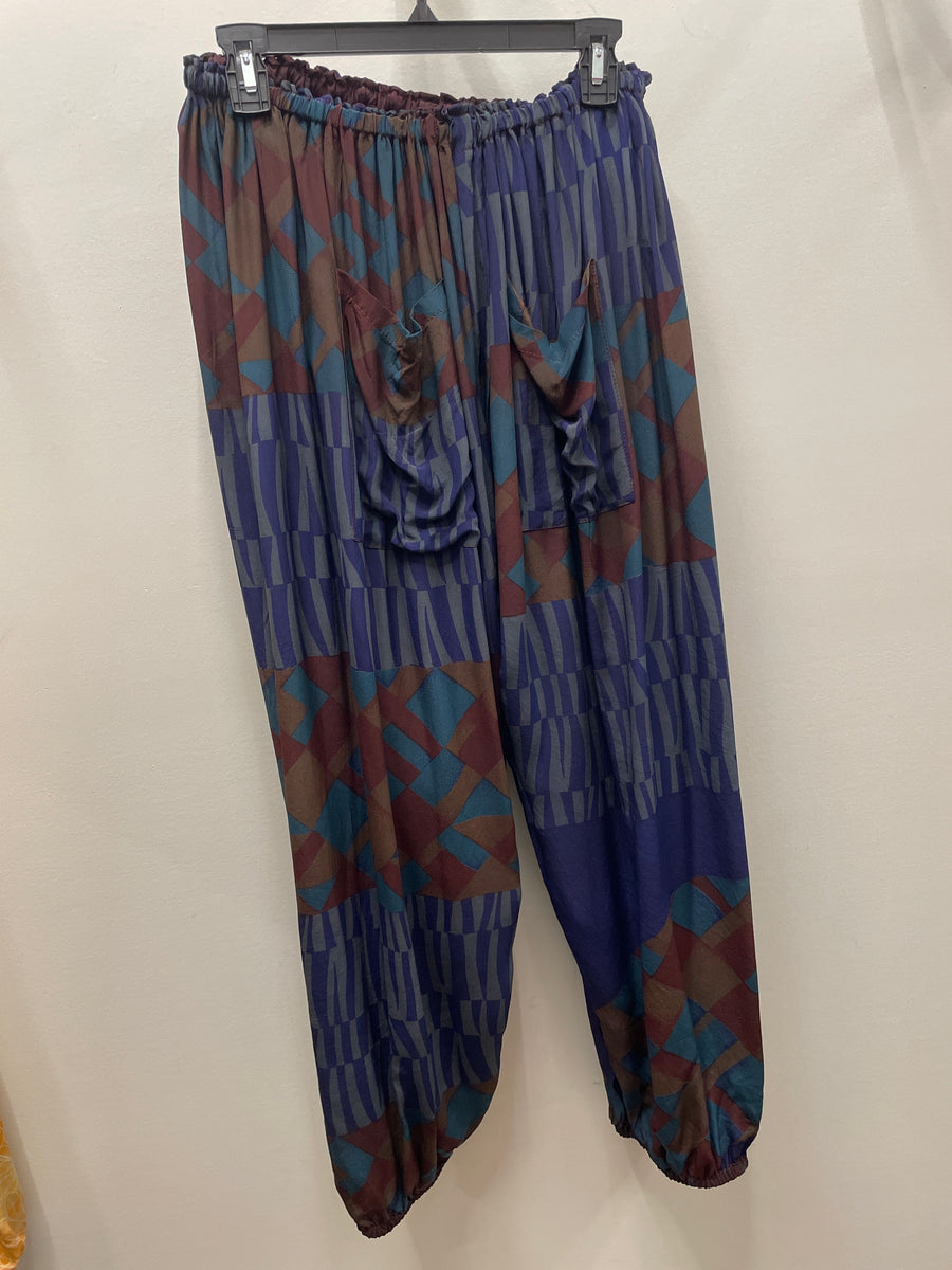 Silk Sari Jogger Pant #08 by Kantha Bae