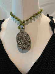 Carved Dragonfly Necklace by Tara Gasparian